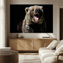 Grizzly Bear Canvas Print | Wildlife Wall Art for Cabin by MyGreatCanvas | Canvas Wall Art Prints | Photo Prints & Wall Decor