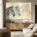 Abstract Horse Canvas Print | Modern Farmhouse Wall Art |