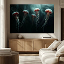 Abstract Jellyfish Wall Art Canvas Print