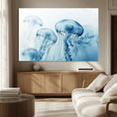 Blue Jellyfish Wall Art Canvas Print