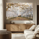 Forest Grove Wall Art | Serene Pathway Canvas Print | Ready