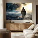 Jesus Walking Water Wall Art – Inspirational Christian by MyGreatCanvas | Canvas Wall Art Prints | Photo Prints & Wall Decor