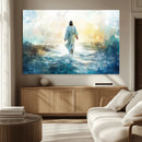 Watercolor Jesus Walking on Water Canvas Print, Christian by MyGreatCanvas | Canvas Wall Art Prints | Photo Prints & Wall Decor