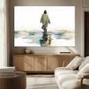 Watercolor Jesus Walking on Water Canvas Print, Christian by MyGreatCanvas | Canvas Wall Art Prints | Photo Prints & Wall Decor