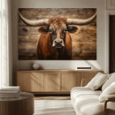 Longhorn Bull Wall Art | Canvas Print | Ready to Hang | by MyGreatCanvas | Canvas Wall Art Prints | Photo Prints & Wall Decor