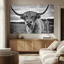 Scottish Highland Cow Canvas Wall Art Farmhouse Decor, by MyGreatCanvas | Canvas Wall Art Prints | Photo Prints & Wall Decor