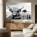 Scottish Highland Cow Wall Art | Rustic Farmhouse Décor |