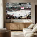 Lausanne Arena Ice Hockey Stadium Wall Art Canvas Print,