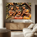 Indian Woman Statue Wall Art Canvas Print