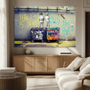 Banksy Life is Short Wall Art - Iconic Graffiti Art on by MyGreatCanvas | Canvas Wall Art Prints | Photo Prints & Wall Decor