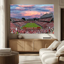 Carter-Finley Stadium Art Sunset Game Triple Canvas Wall Art