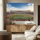 Framed Houston Cougars Football Team Print - Houston TDECU by MyGreatCanvas | Canvas Wall Art Prints | Photo Prints & Wall Decor