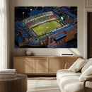 University of North Texas Mean Green Football Artwork,