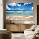 Sea View From the Beach Canvas Print