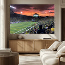 Eugene Autzen Stadium Canvas Wall Art Print – Sunset Over
