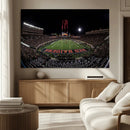 Framed Texas Tech Red Raiders Stadium Canvas, Texas Tech Red