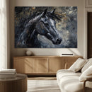 Large Abstract Horse Wall Art Canvas Print | Farmhouse Wall