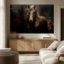 Abstract Black Horse Canvas Print for Farmhouse Wall Art | by MyGreatCanvas | Canvas Wall Art Prints | Photo Prints & Wall Decor