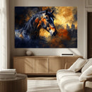 Abstract Horse Art Print - Abstract Canvas Wall Art |