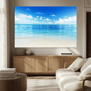 Beach Scene Canvas Wall Art Print – Tranquil Ocean Horizon by MyGreatCanvas | Canvas Wall Art Prints | Photo Prints & Wall Decor