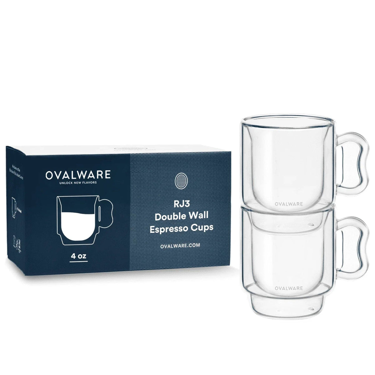 Double Wall Espresso Cups - 120ml/4oz, photo 4 of 12