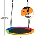 40 Inch Flying Saucer Tree Swing Outdoor Play for Kids by LJGDeals