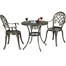 3 Pieces Outdoor Set Patio Bistro with Attached Removable Ice Bucket by LJGDeals