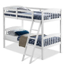 Solid Wood Twin Bunk Beds with Detachable Kids Ladder by LJGDeals
