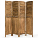 5.6 Ft Tall 4 Panel Folding Privacy Room Divider by LJGDeals