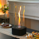 Hexagonal Clean-Burning Fuel Vented-Free Fireplace by JHY DESIGN
