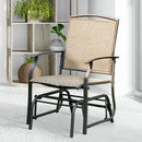 Steel Frame Garden Swing Single Glider Chair Rocking Seating by LJGDeals