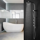 44 Inch Chrome Brass Rainfall Shower Panel Wall Mount with Hand Show by DirectDeals