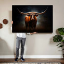 Abstract Texas Longhorn Wall Art Print | 3-Panel Large Texas by MyGreatCanvas | Canvas Wall Art Prints | Photo Prints & Wall Decor