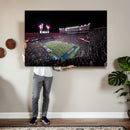 Ben Hill Griffin Stadium Night Game Triple Canvas Wall Art -