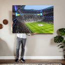 Tottenham Hotspur Stadium Canvas Print, Match Day Triple