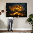 Golden Tree of Life Canvas Wall Art Print - Majestic Glowing by MyGreatCanvas | Canvas Wall Art Prints | Photo Prints & Wall Decor