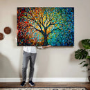 Yggdrasil Tree of Life Wall Art Print | Mosaic Style 3-Panel