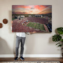 Indiana Memorial Stadium Wall Art Canvas Print, Framed