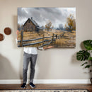 Rustic Autumn Farmhouse Wall Art Canvas Print – Serene