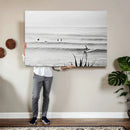 Surfer Silhouette Wall Art Canvas Print – Framed Calm Ocean by MyGreatCanvas | Canvas Wall Art Prints | Photo Prints & Wall Decor
