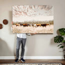 Longhorn Cattle Wall Art Canvas Print – Framed Texas Ranch