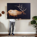 Rustic Elk Wall Art Canvas Print – Framed Moody Wildlife Art by MyGreatCanvas | Canvas Wall Art Prints | Photo Prints & Wall Decor
