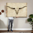 Longhorn Skull Wall Art Canvas Print – Rustic Western by MyGreatCanvas | Canvas Wall Art Prints | Photo Prints & Wall Decor