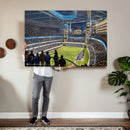 Chicago Dome Stadium Wall Art Canvas Print – Framed Modern