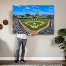 Wrigley Field Baseball Stadium Canvas Wall Art – Packed