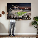 Penn State Stadium Wall Art – White Out Football Game Canvas