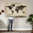 Custom Push Pin World Map Wall Art Canvas Print – by MyGreatCanvas | Canvas Wall Art Prints | Photo Prints & Wall Decor