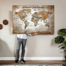 Personalized Vintage Map Wall Art Canvas Print – Custom Push by MyGreatCanvas | Canvas Wall Art Prints | Photo Prints & Wall Decor
