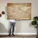 Personalized World Map Wall Art – Customizable Push Pin Map by MyGreatCanvas | Canvas Wall Art Prints | Photo Prints & Wall Decor