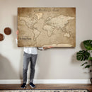 Personalized World Map Wall Art – Customizable Push Pin Map